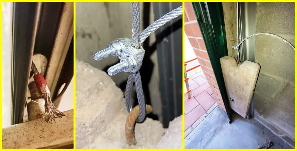 Sostituzione cavi danneggiati di una porta basculante