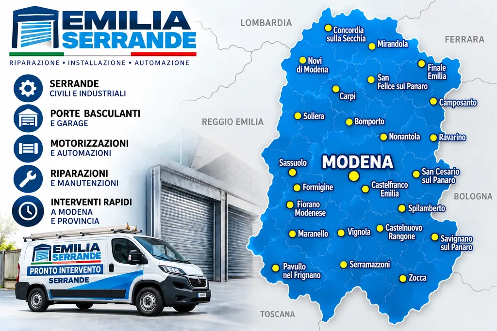 Zone di intervento Modena e province